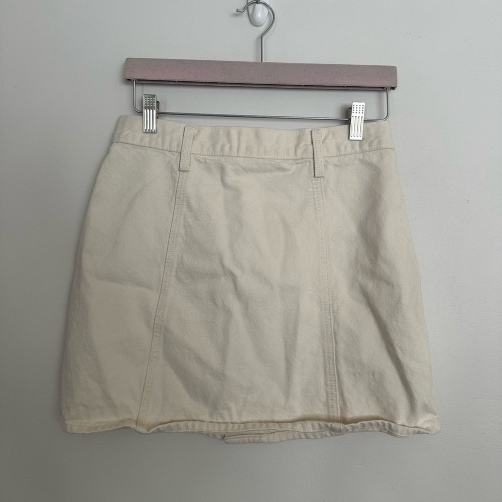 Levi Strauss Button Front Mini Skirt Size 27 EUC - Picture 4 of 6